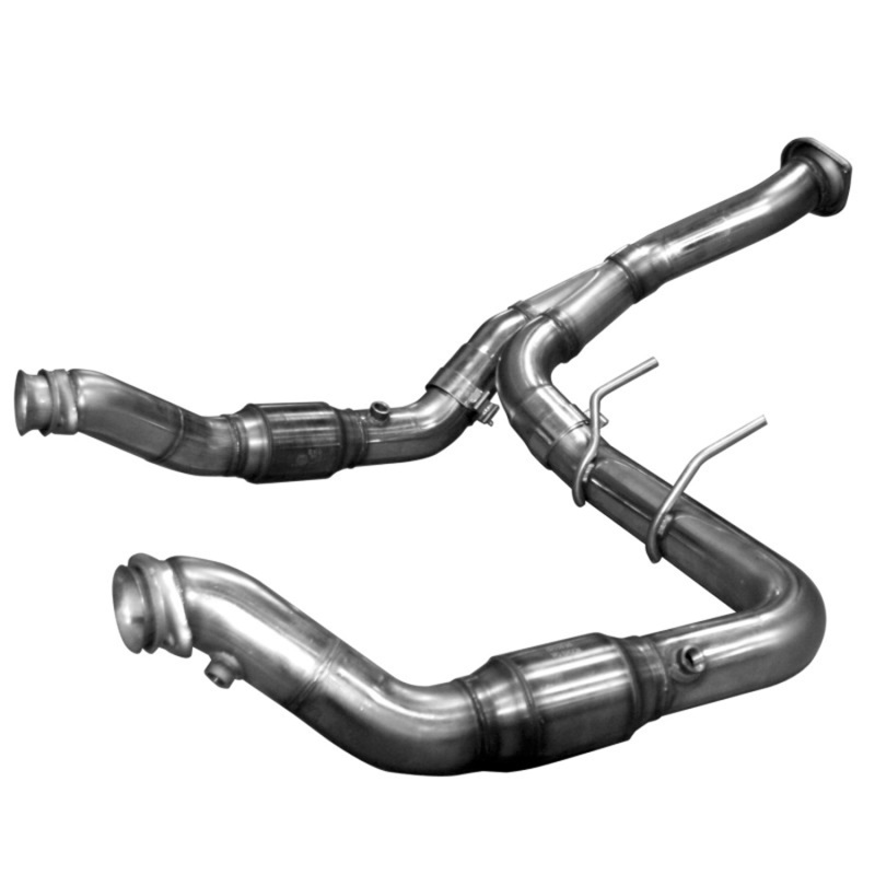 3in. SS GREEN Catted Turbo Down Y-Pipe. 2011-2014 F150 EcoBoost. Connects to OEM - 13533300