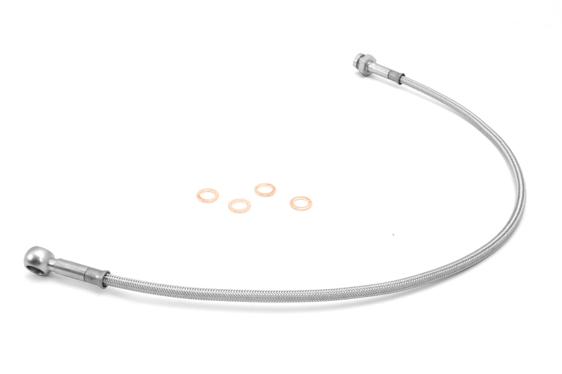 Rugged Ridge Front Brake Hoses Stainless 87-95 Jeep Wrangler YJ - 16734.07