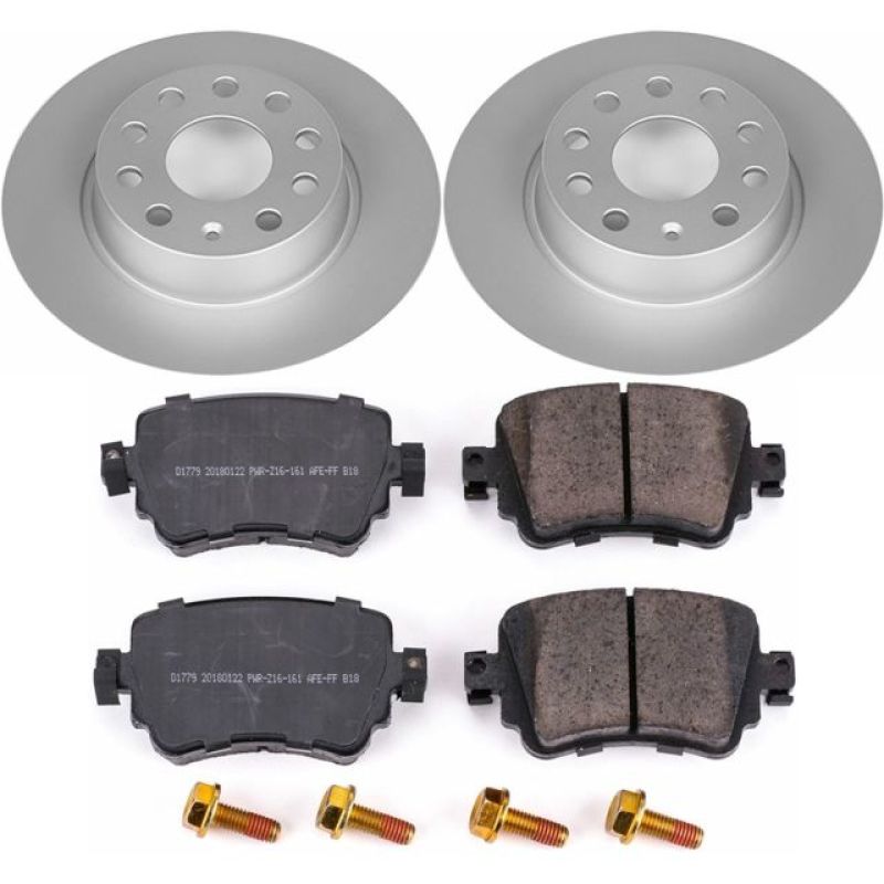 Power Stop 15-18 Volkswagen Golf Rear Z23 Evolution Sport Coated Brake Kit - CRK7053