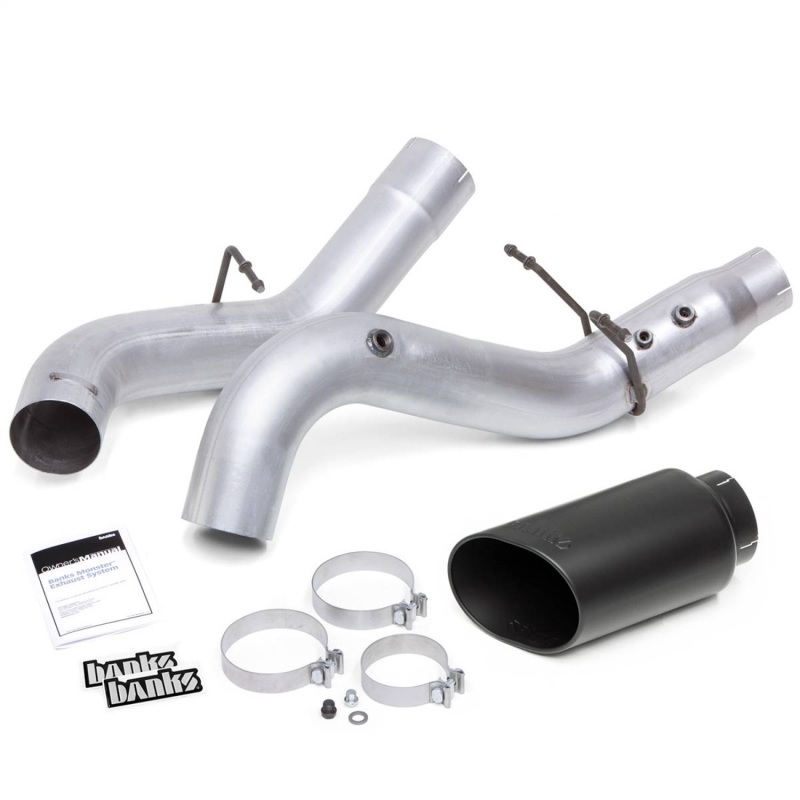 Monster Exhaust System, 5-inch Single Exit, Chrome SideKick Tip - 48997-B