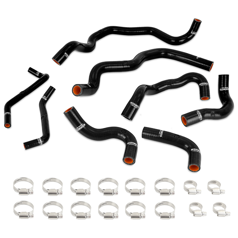 Mishimoto 2016+ Infiniti Q50/Q60 3.0T Ancillary Coolant Hose Kit - Black - MMHOSE-Q50-16ANCBK