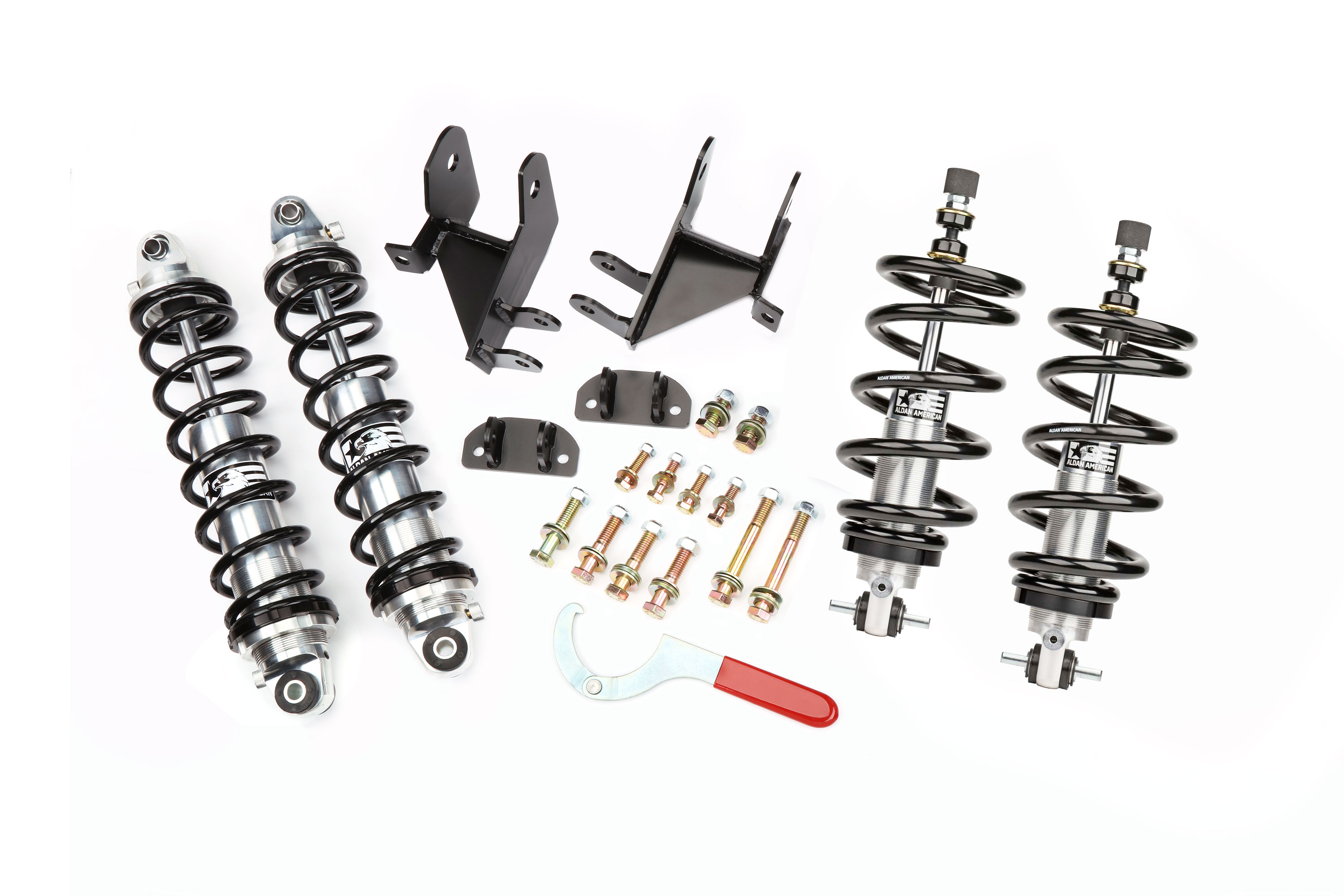 Coil-Over Kit, GM, 68-72 A-Body, SB, Double Adj. Bolt-on, front and rear. - 300239