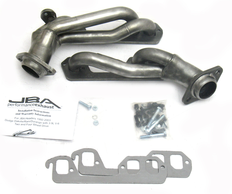 JBA 92-95 Dodge Truck 3.9L V6 1-1/2in Primary Raw 409SS Cat4Ward Header - 1938S