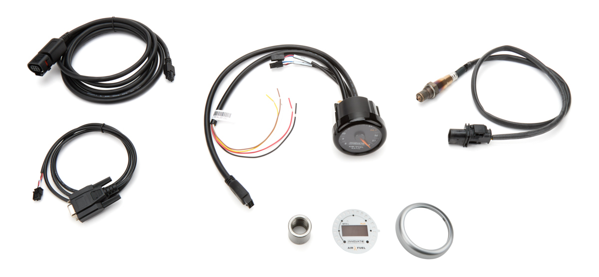 MTX-AL Analog, Air/Fuel Ratio Gauge Kit w/O2, Black Dial - 38550