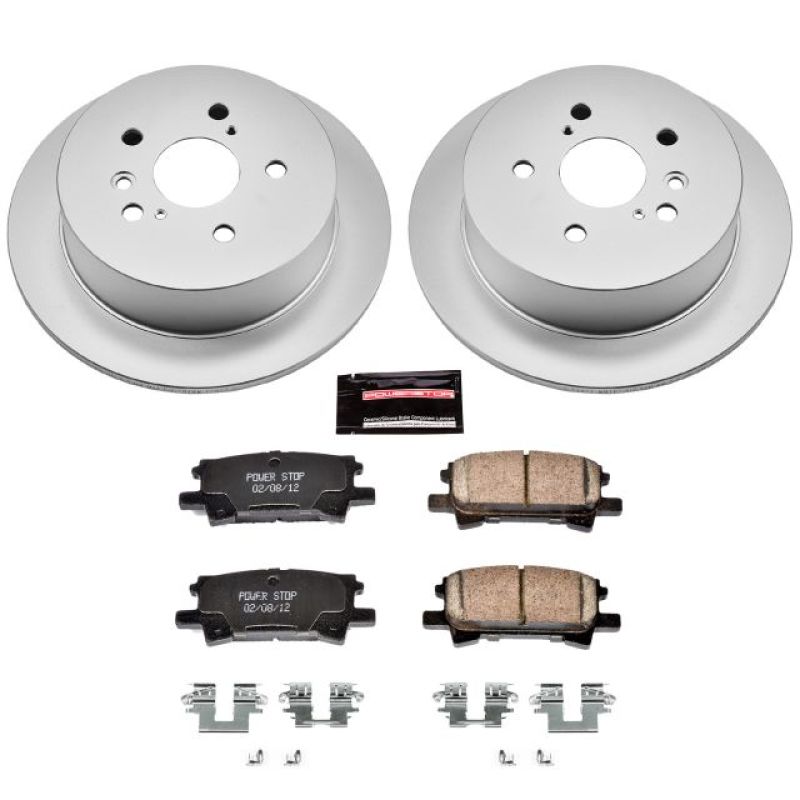 Power Stop 04-06 Lexus RX330 Rear Z17 Evolution Geomet Coated Brake Kit - CRK5333