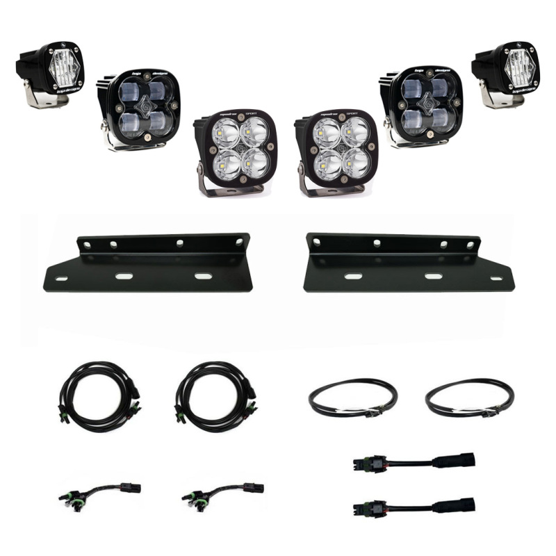 Baja Designs 2021+ Ford Raptor Aftermarket Pro Fog Pocket SAE Kit - 448055