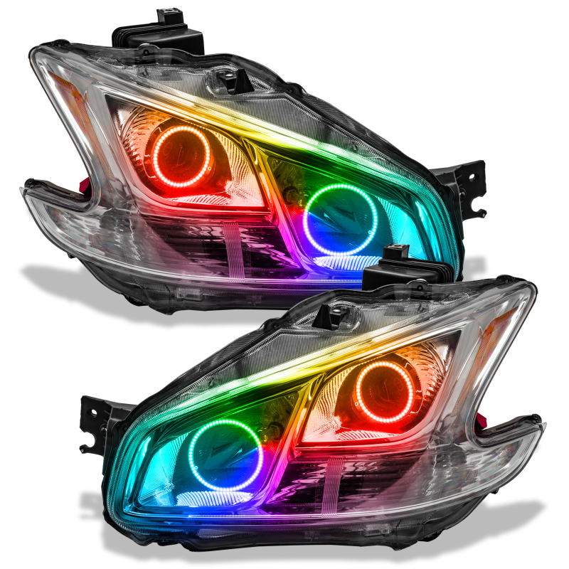Oracle 09-13 Nissan Maxima SMD HL (Non-HID)-Chrome - ColorSHIFT w/o Controller - 7177-334