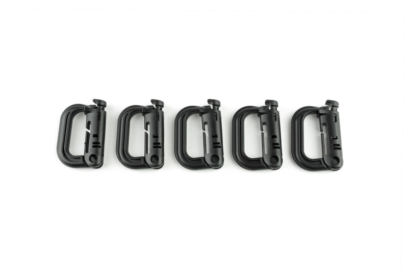 BuiltRight Industries Locking Tech Panel Carabiners - 5pc Kit - 105010