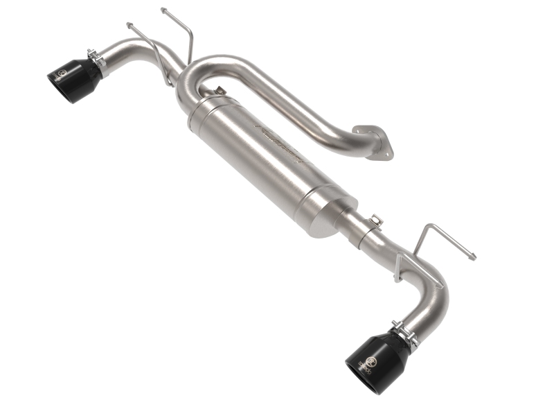 aFe 19-22 Mazda 3 L4 2.5L Takeda 3in to 2-1/2in 304 Stainless Steel Axle-Back Exhaust w/ Black Tip - 49-37023-B