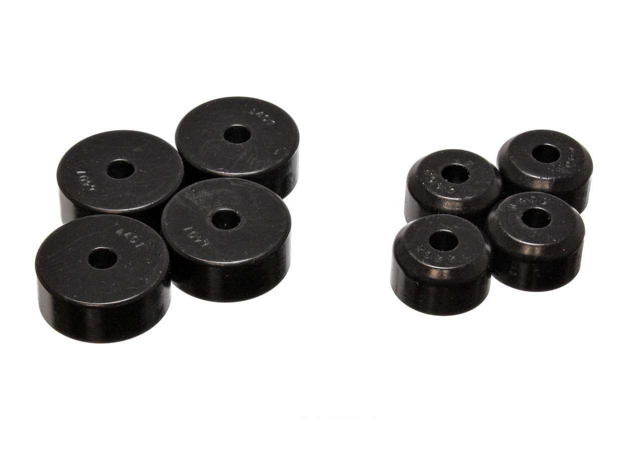 55-57 GM Motor Mount Pads Black - 3-1102G