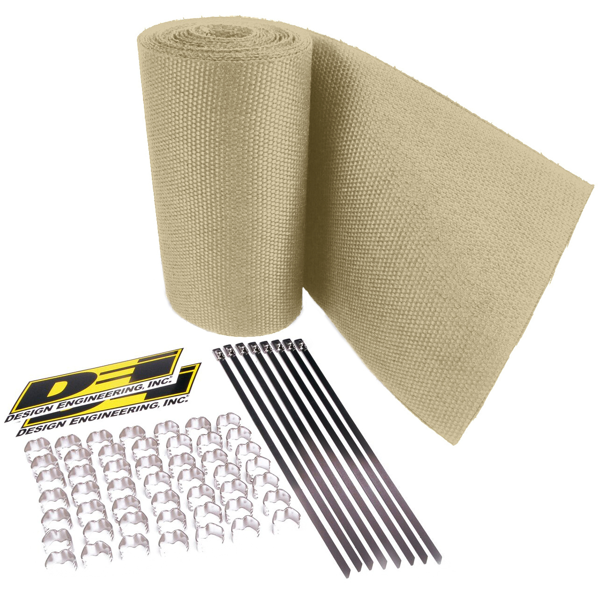 DEI Exhaust Wrap Kit - 4 and 6 Cylinder - Speed Sleeves - Tan - 10114