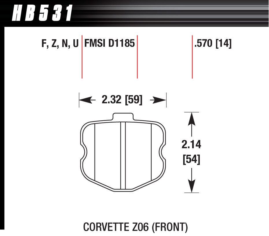 2006 Corvette ZO6 Perf Ceramic - HB531Z570