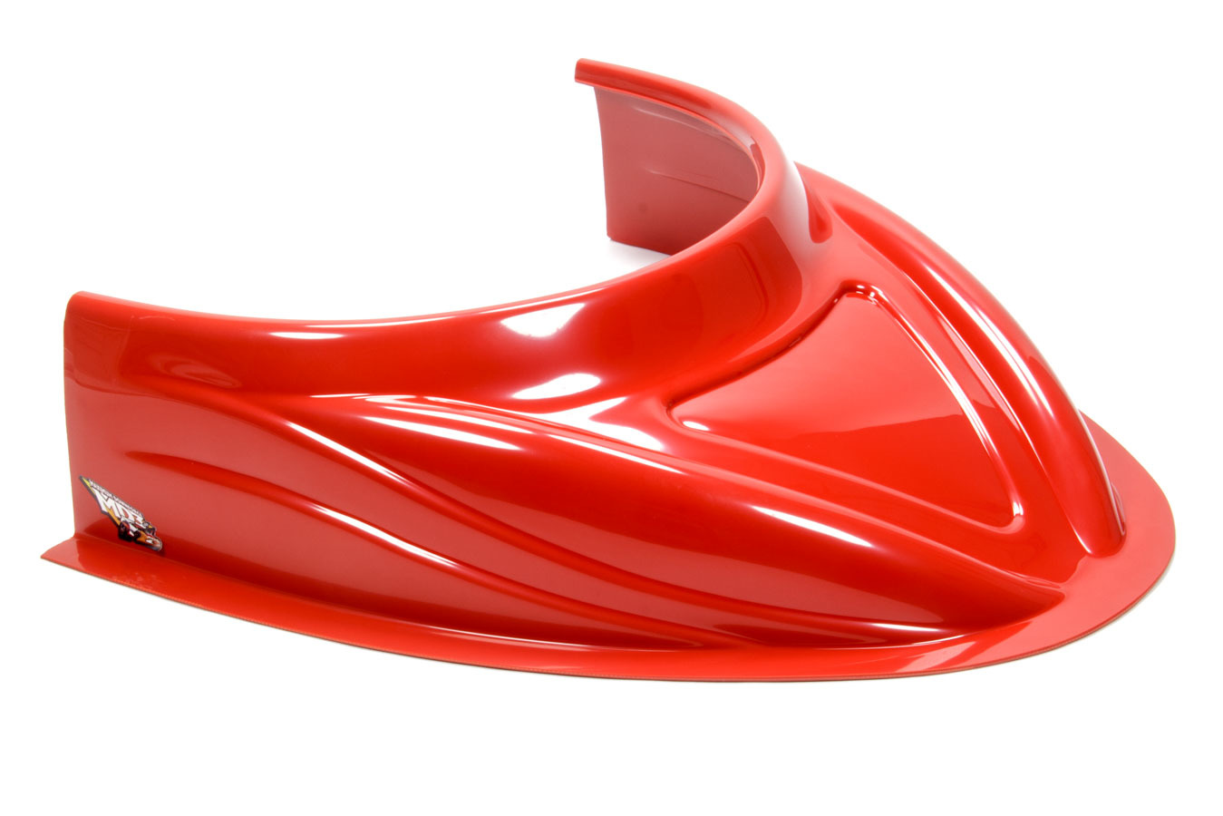MD3 Hood Scoop 5in Tall Flat Red - 040-4113-R