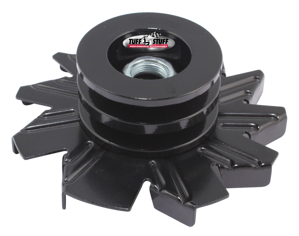 Alternator Stealth Black Fan and Pulley Combo - 7600BB