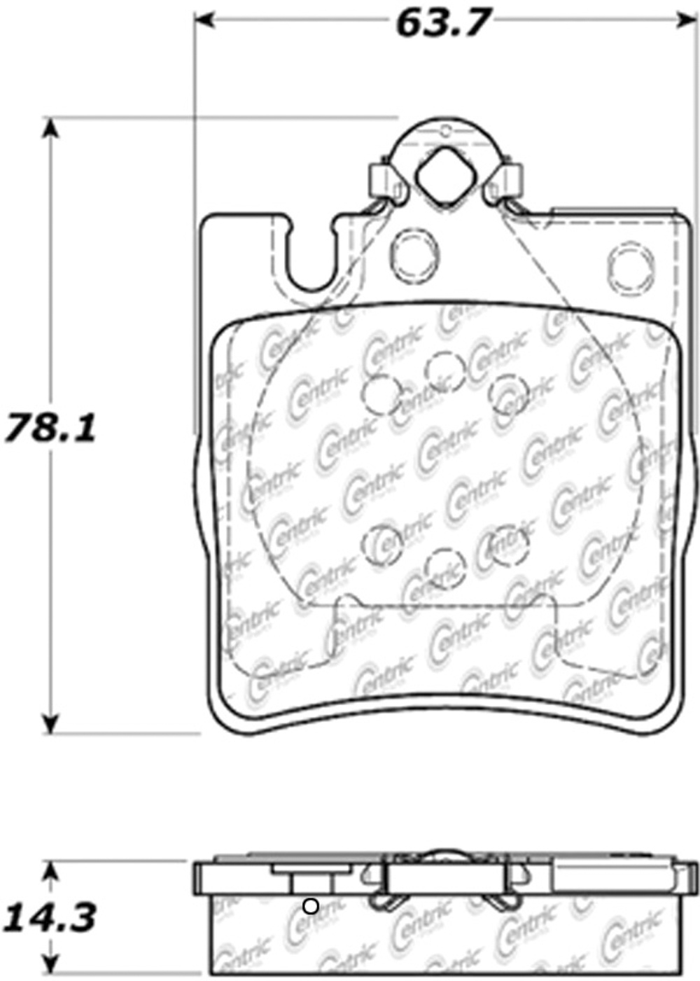C-TEK Ceramic Brake Pads with Shims - 103.08760