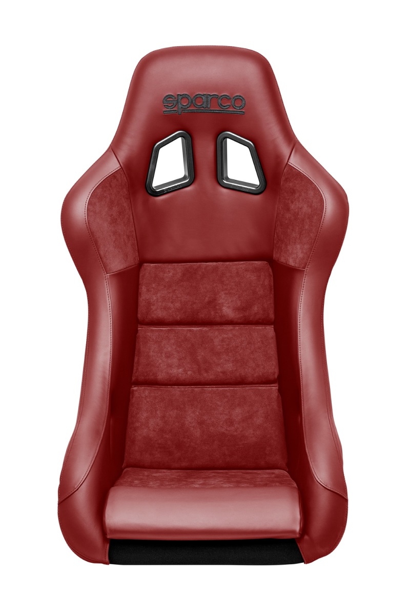 Sparco Seat QRT Performance Leather/Alcantara Red (Must Use Side Mount 600QRT) - 008012RPRS
