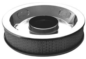 Chrome 14In X 3In Air Cleaner W/Paper Element - R7195