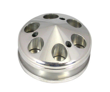 Aluminum Alternator Pul ley/Nose V-Belt -Polishe - R9487POL