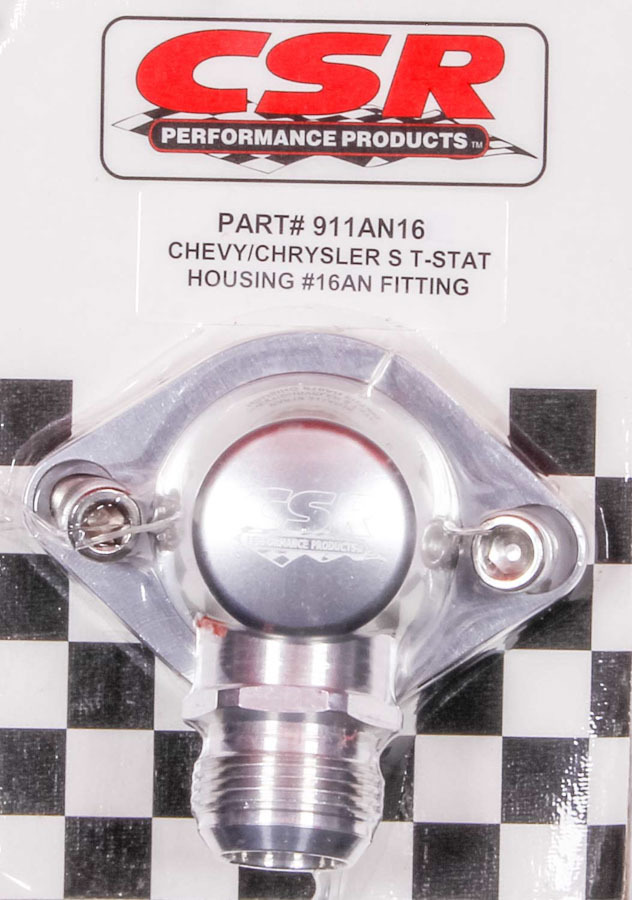 Chevy Swivel Thermostat Housing - Clear - 911AN16C