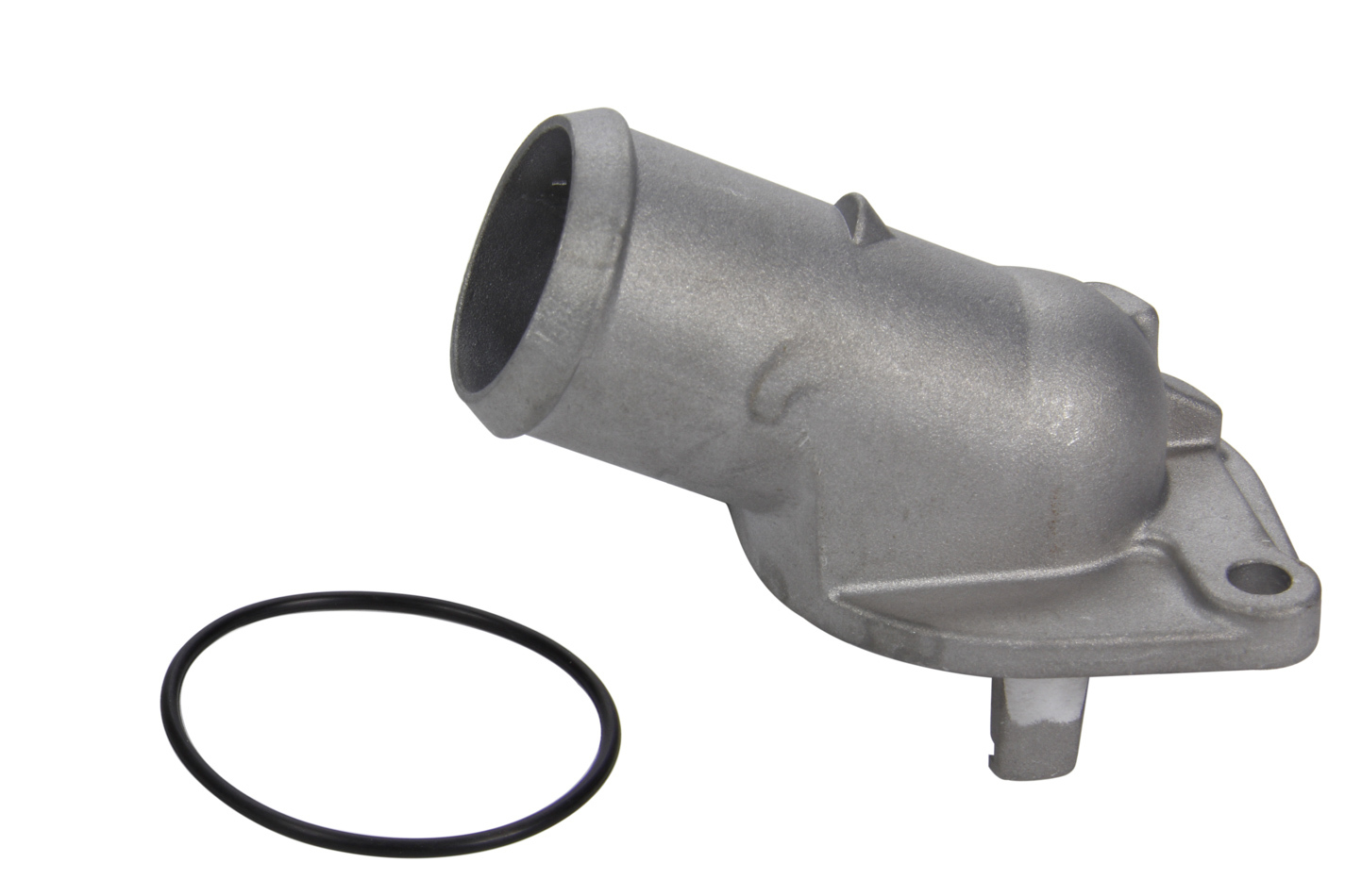 Water Pump Neck Outlet; Cast Aluminum; 90 Degree; As-Cast. - 5234681