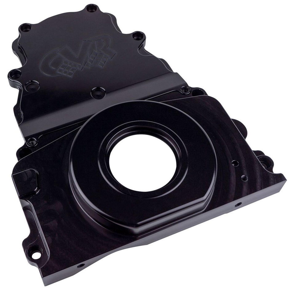 GM LS Billet Timing Cover 2-Piece Black - TC2327BK