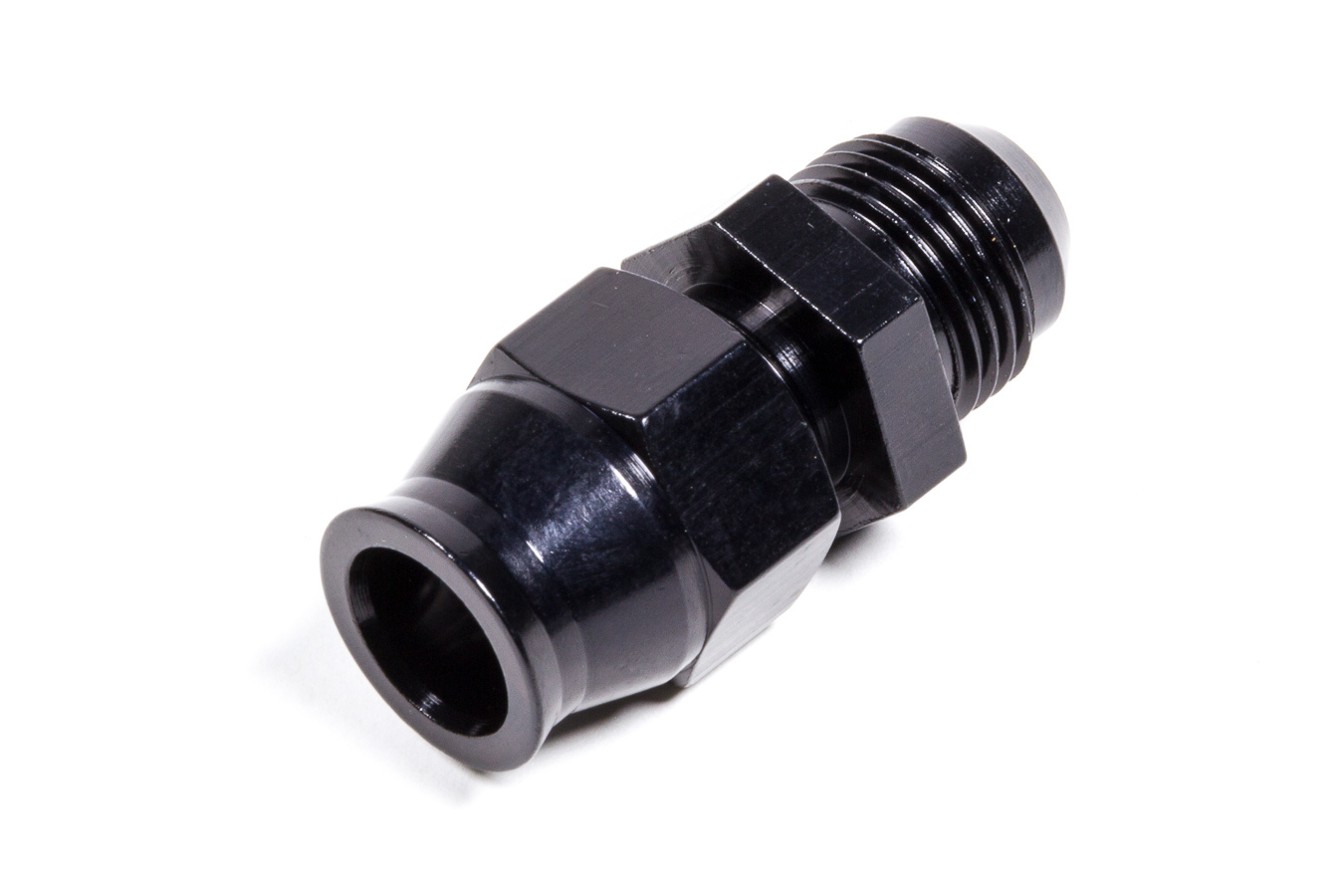 8AN Male to 1/2in Tube Adapter Fitting  Black - 892008-BL