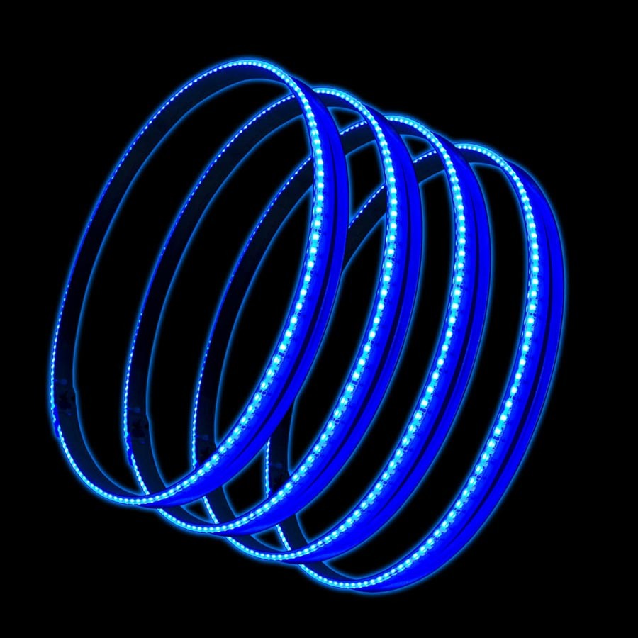 LED Illuminated Wheel Rings Blue - 4215-002