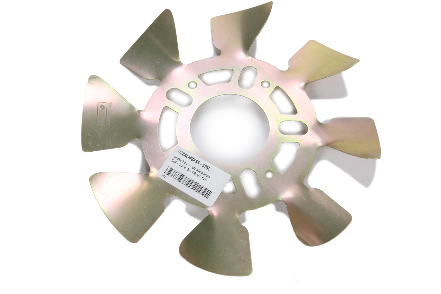 Brake Fan - LH Aluminum 5x4-1/2 to 5-1/8 w/ .625 - ALMBFS5-625L