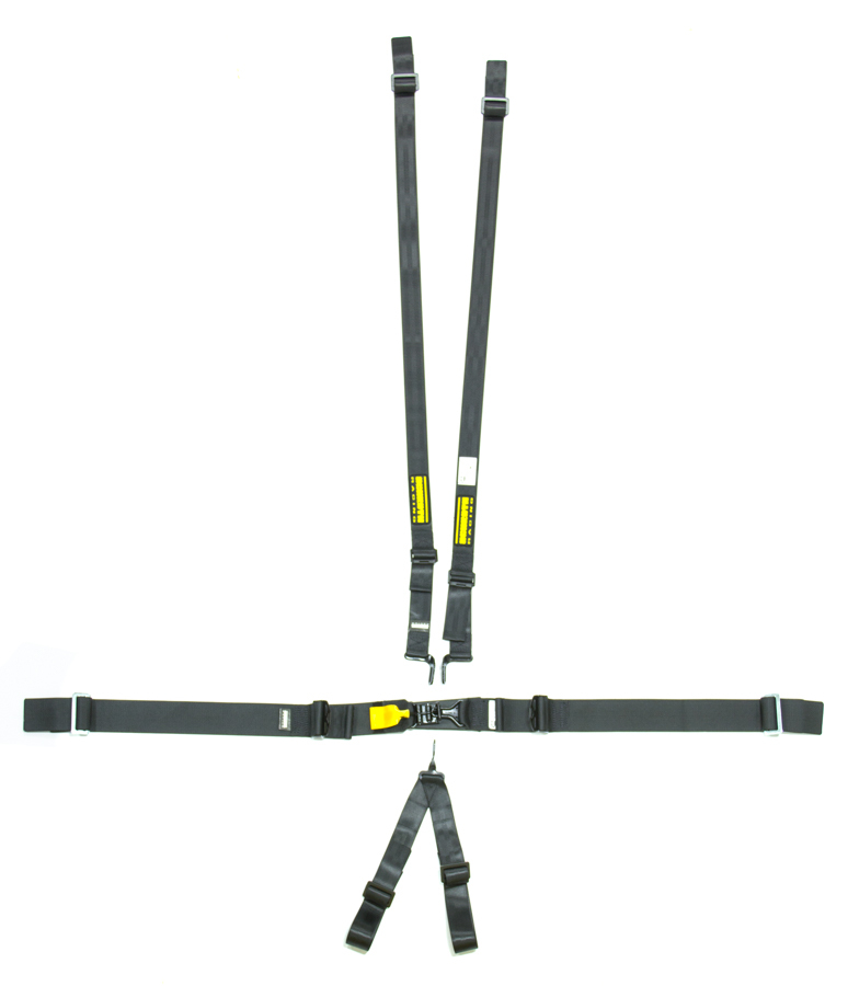 6pt Harness System SFI LatchLink Black HANS - SR71760H