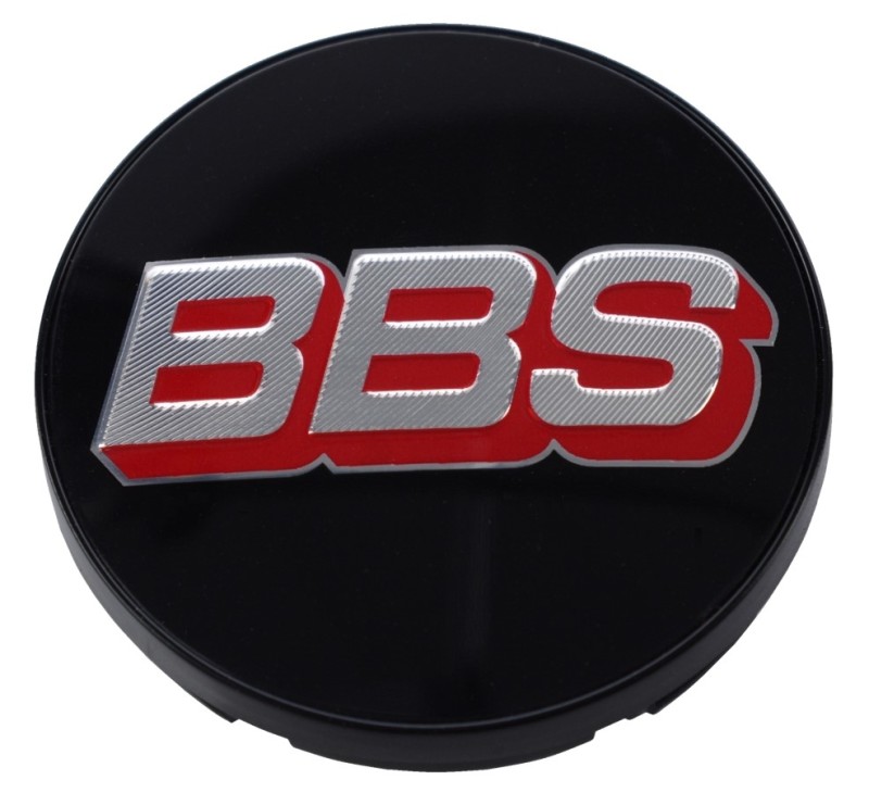 BBS Center Cap 56mm Black/Silver/Red - 10.02.5114