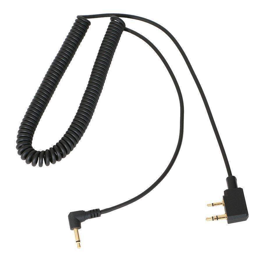 Cord Coiled Headset to Radio Rugged Kentwood - CC-KEN-LSO
