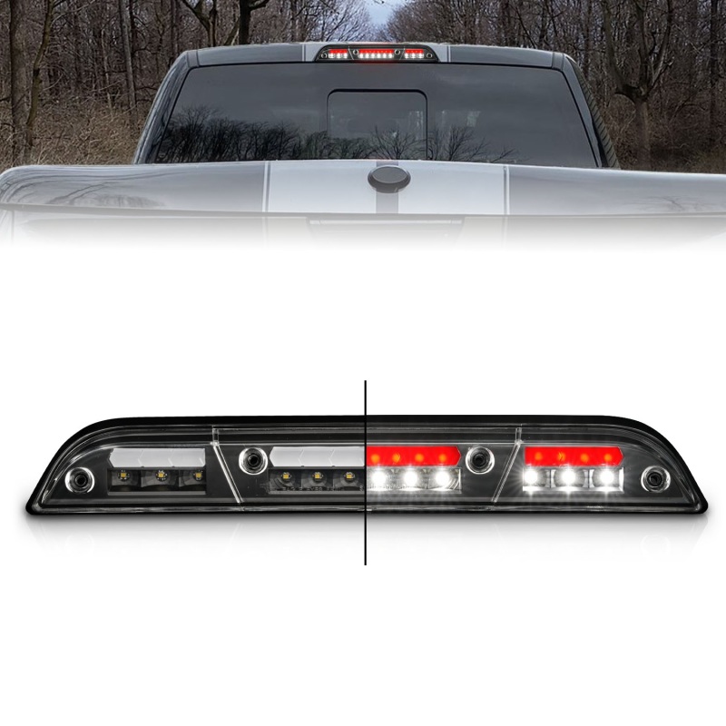 Third Brake Light Assembly; LED; Clear Lens; Black Housing; - 531111