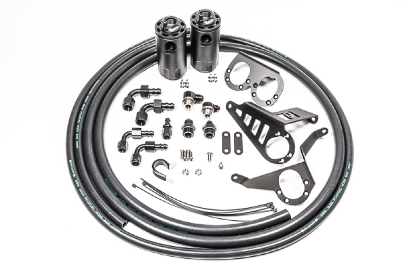 DUAL CATCH CAN KIT, MK4 SUPRA, FLUID LOCK - 20-0387-FL