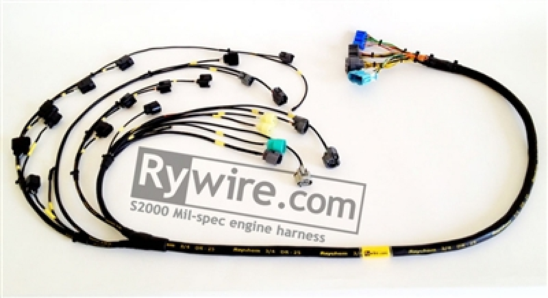 Rywire Honda S2000 AP1/AP2 (Early) Mil-Spec Engine Harness w/OEM Coils/Injector/ECU Plugs - RY-S2K-MILSPEC