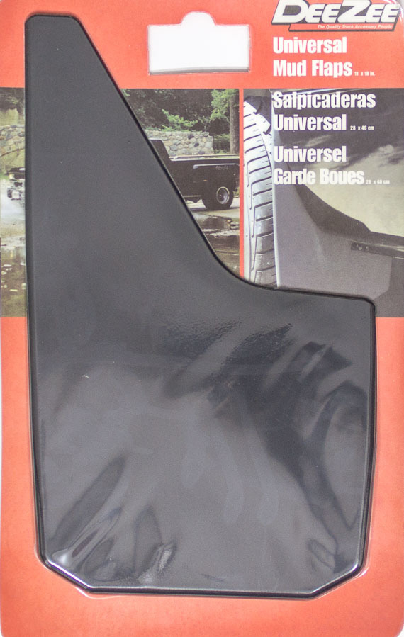 Universal  Mud Flaps Black 11in x 18in - 17939