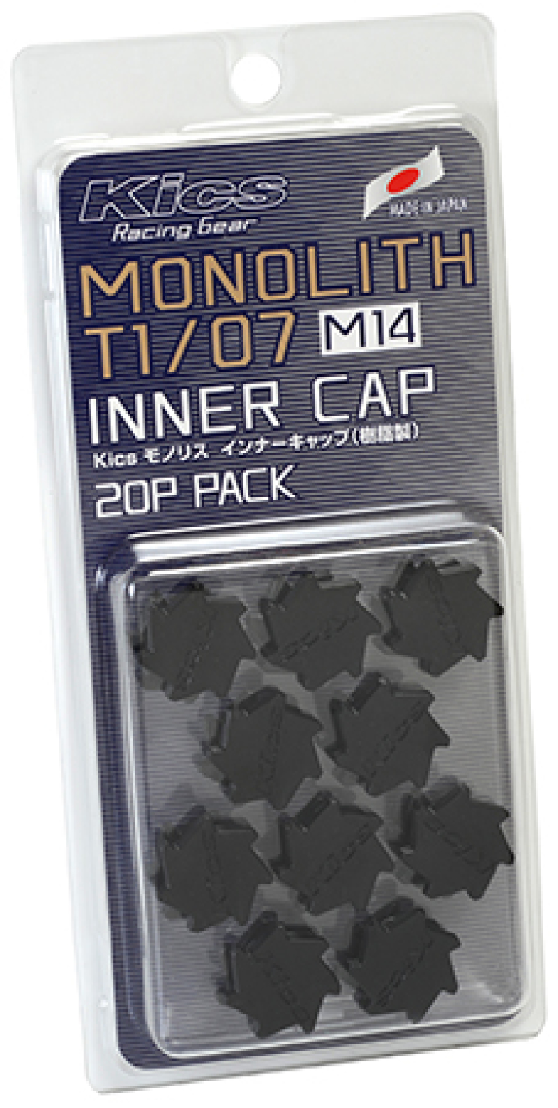 Project Kics M14 Monolith Cap - Black (Only Works For M14 Monolith Lugs) - 20 Pcs - WCMF4K