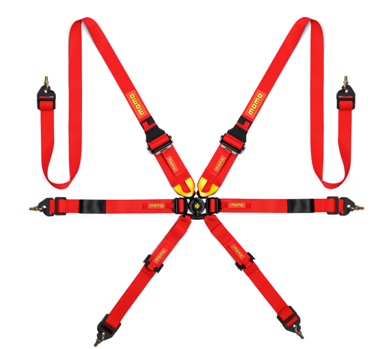 Momo Int. Camlock 6pt Clip In Restraint-Red - MO1255120001