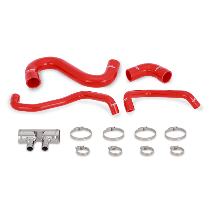 Mishimoto 2015+ Ford Mustang GT Silicone Lower Radiator Hose - Red - MMHOSE-MUS8-15LRD