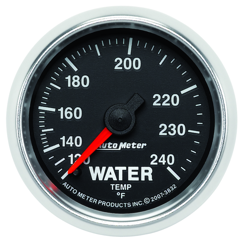 Autometer GS 52mm 120-240 Deg F Mechanical Water Temperature Gauge - 3832