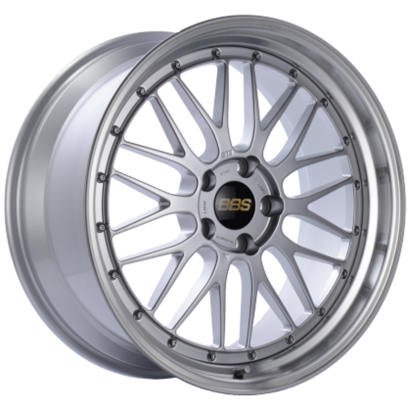 BBS LM 19x9.5 5x120 ET22 Diamond Silver Center / Diamond Cut Lip Wheel PFS/Clip Required - LM434DSPK