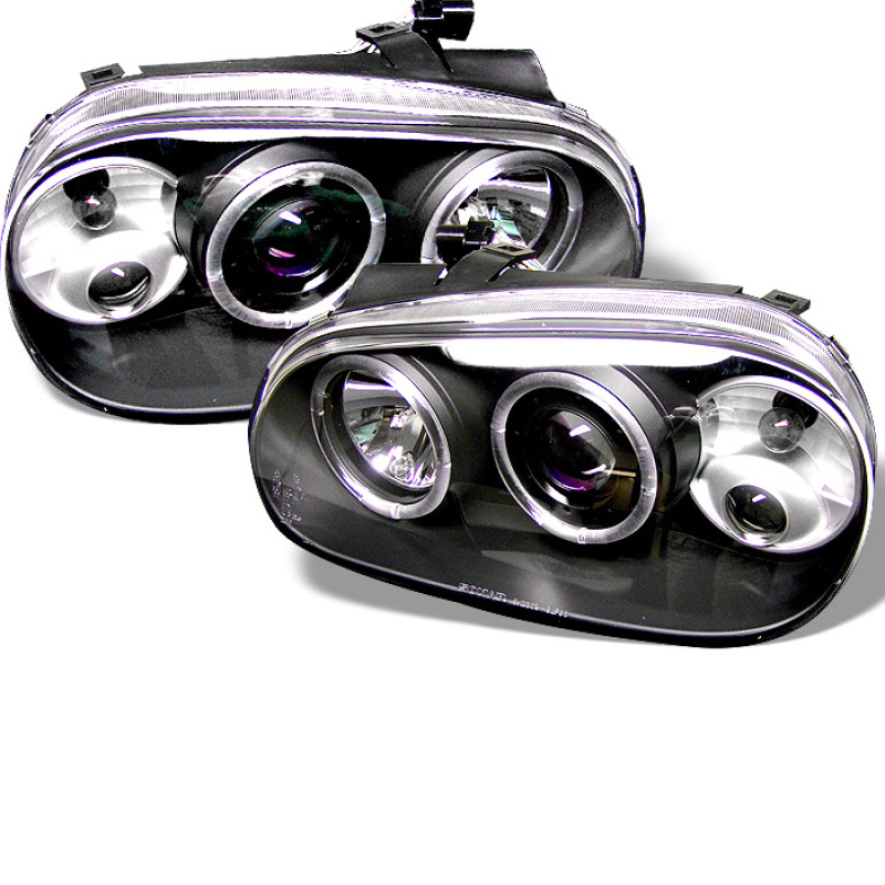 (Spyder Signature) Projector Headlights - LED Halo - Black - 5012159