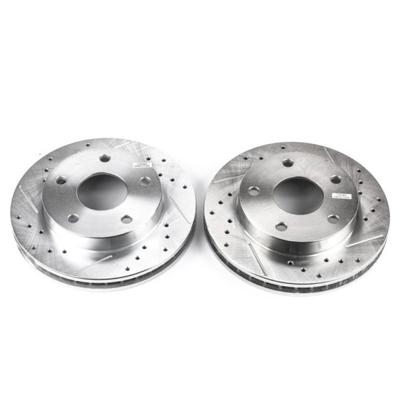 Power Stop 94-99 Dodge Ram 1500 Front Evolution Drilled & Slotted Rotors - Pair - AR8729XPR