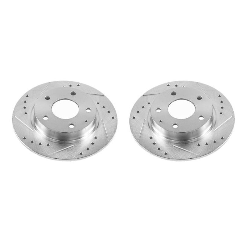 Power Stop 14-18 Mazda 3 Rear Evolution Drilled & Slotted Rotors - Pair - JBR1594XPR