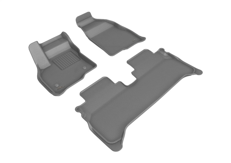 KAGU Floor Mat; Gray; 3 pc.; 2 pc. Front Row; 1 pc. 2nd Row; - L1CH09701501
