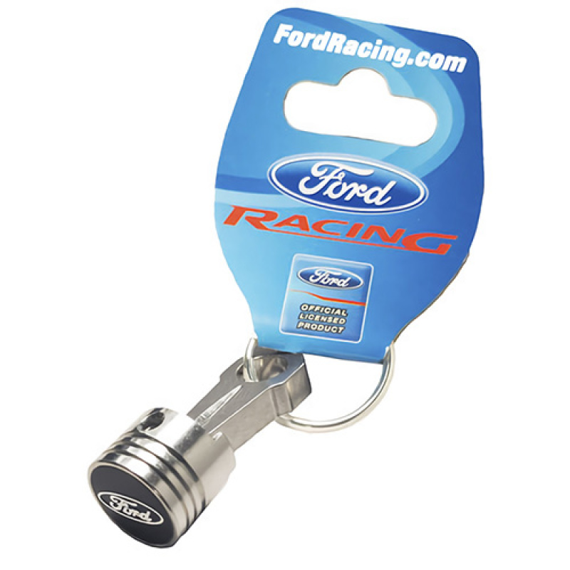 Piston Key Chain - Alm w/Ford Oval Logo - 302-700