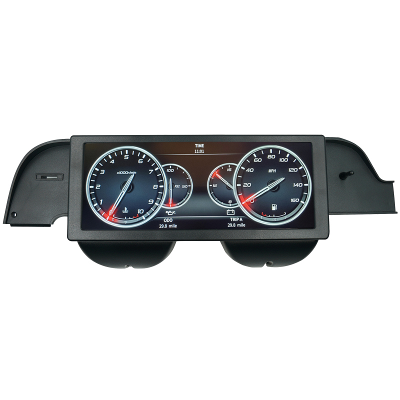 Invision LCD Dash Kit - 67-68 Mustang Direct Fit - 7011