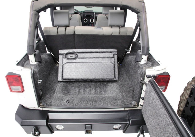 BedRug 07-10 Jeep JK Unlimited 4Dr Rear 5pc Cargo Kit (Incl Tailgate & Tub Liner) - BRJK07R4