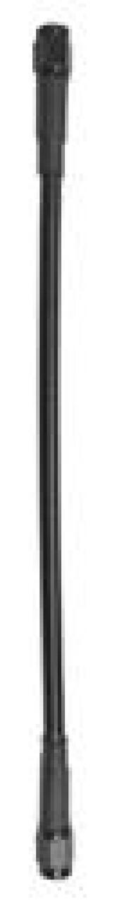 Fragola -3AN Ext Black Covered Assembly Straight x Straight 12in - 312012-BL