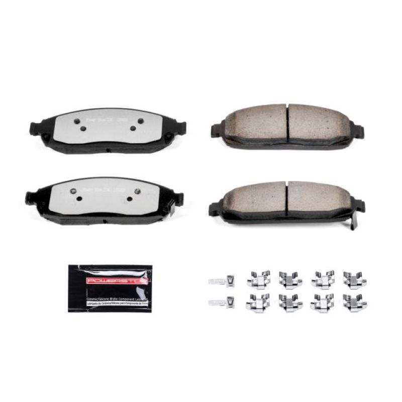 Power Stop 06-10 Jeep Commander Front Z36 Truck & Tow Brake Pads w/Hardware - Z36-1080