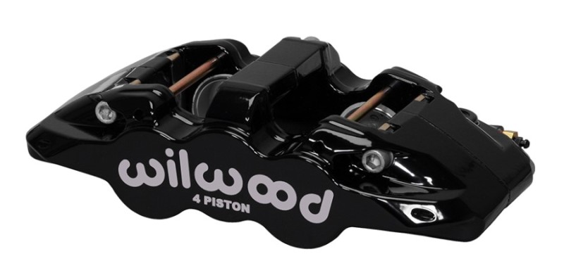 Wilwood Caliper-Aero4 - Black 1.12/1.12in Pistons 0.81in Disc - 120-14004-BK